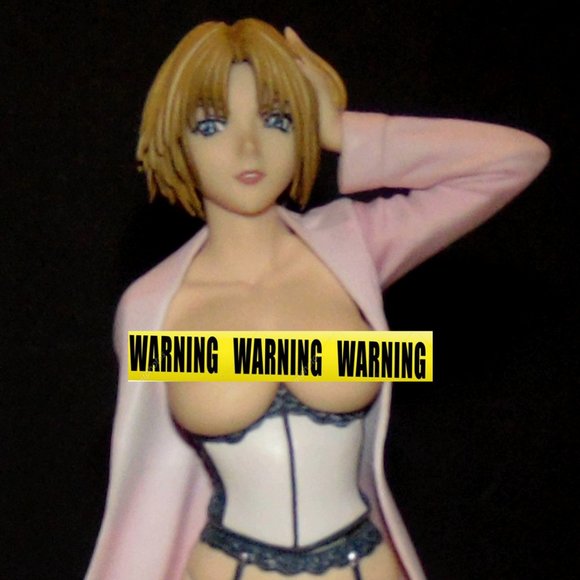 Busty Cloaked Wiccan Princes Topless in Stockings - Picture 1 of 4